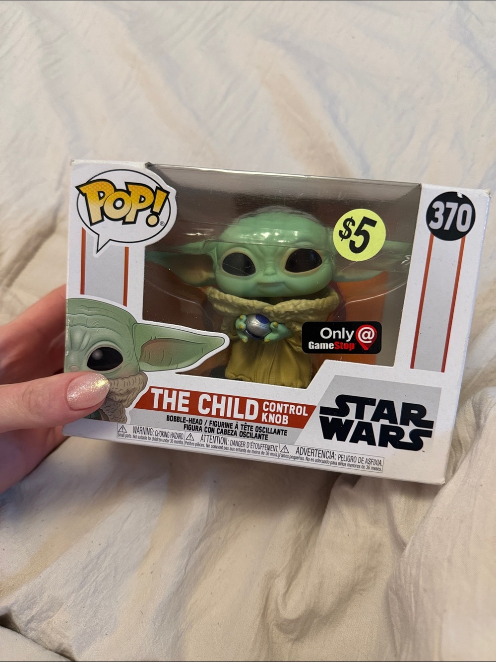 Funko Pop! Star Wars The Child (Control Knob) - Green and Tan